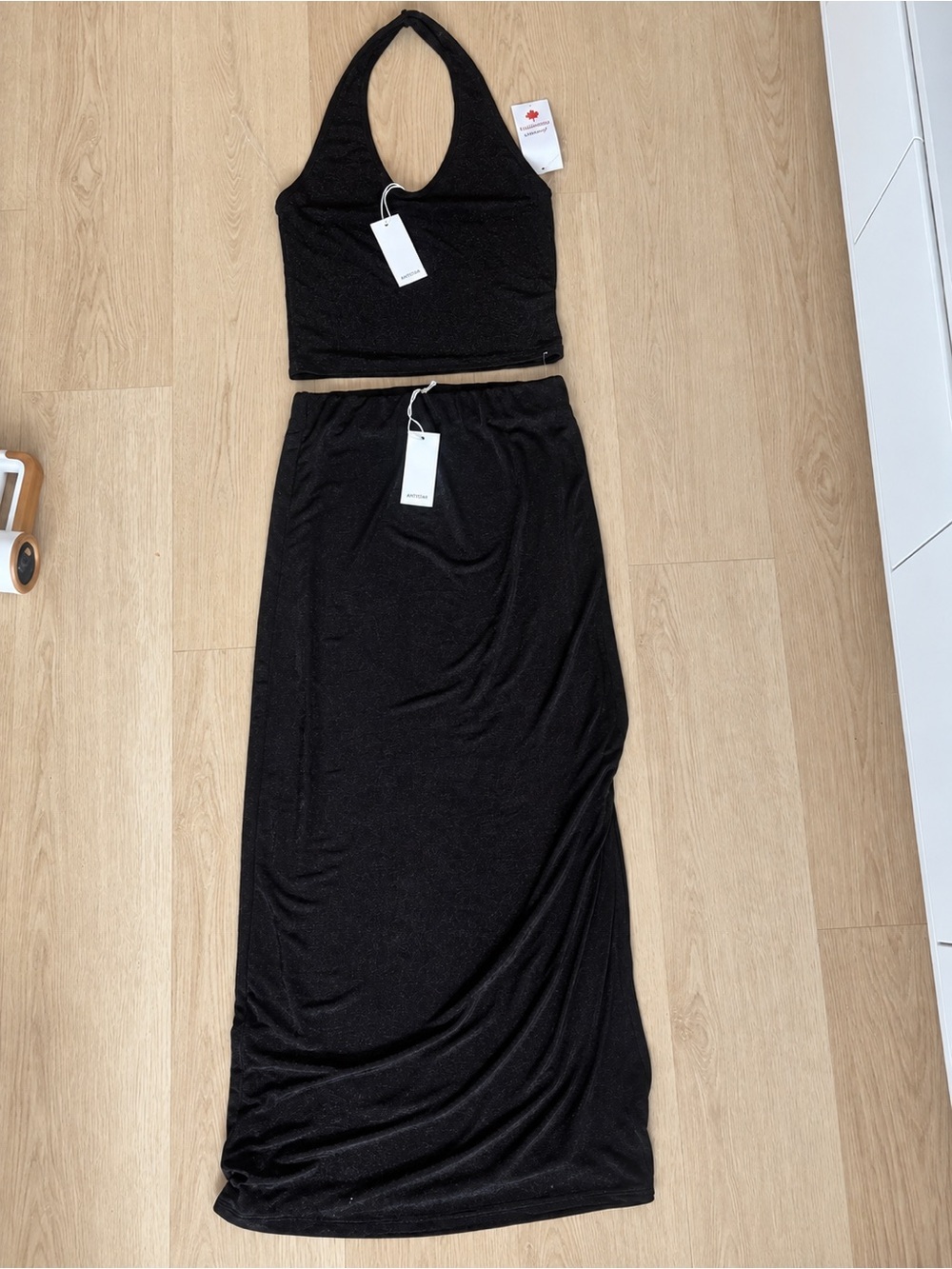 Antistar High-Waist Black Maxi Skirt - Sleek Everyday Style